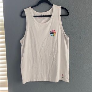 rainbow swoosh tank top